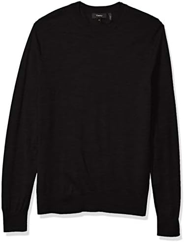25ss Theory Light BILEN Riland クルーネック　黒 Theory Mens Riland Crewneck Grid in Light Bilen Black X-Small at